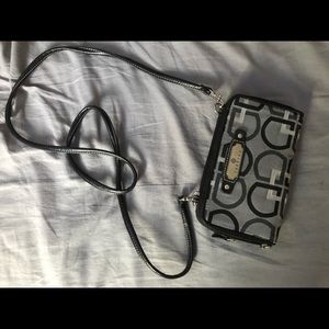 Grey treviso shoulder bag